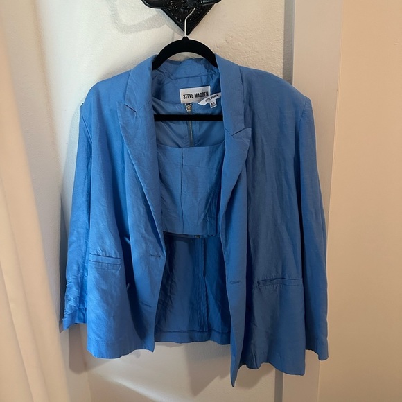 Blue blazer two piece set - Picture 1 of 6